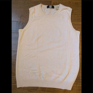 Saks cashmere sleeveless shirt